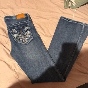 Embroidered Blue Jeans
